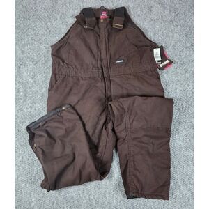 Berne Ladies Insulated Bib Overalls 2XL Short Brown‎ Duck WB515DBN NWT